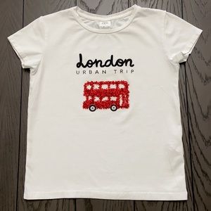 Girls Zara Short Sleeved T-Shirt Size 10